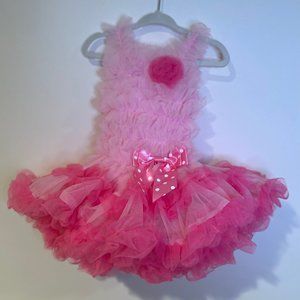 Popatu Pink Ruffle Tutu Dress, 18 months